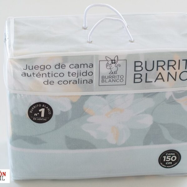 Sábana Coralina Burrito Blanco 986